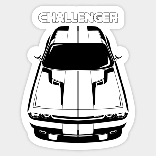 Dodge Challenger 2008-2014 - White Stripes Sticker